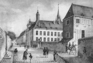 Het koninklijk Atheneum 1828 door Jean Baptiste Madou